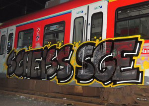 Graffiti-Provokationen vor der Relegation 2016
