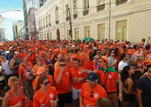Fanfotos WM  2014: Marsch der Oranje-Fans