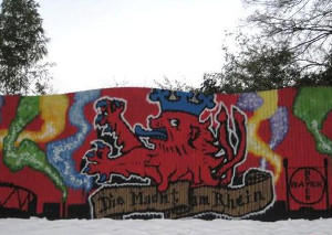 Streetart von Bayer 04 Leverkusen Fans