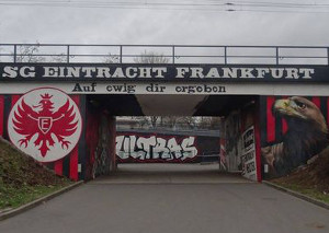 ​Streetart von Eintracht Frankfurt Fans