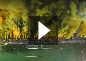 Video: Aris-Fans mit Pyroshow beim Test gegen Boca