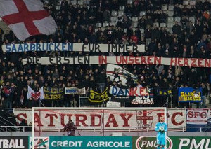 Dreistellige Anzahl Saarbrücken-Fans in Nancy