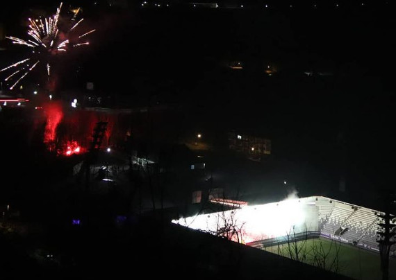 Pyroshow & Feuerwerk zum 75. Vereinsgeburtstag in Aue